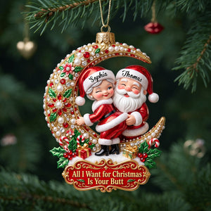 Naughty Couple Acrylic Ornament - Personalized Gifts For Couple 01pglu201026 - Ornament - GoDuckee
