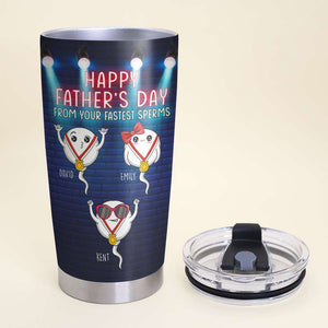 Dad Thanks For Entering Us In The Race Personalized Tumbler - Tumbler Cup - GoDuckee