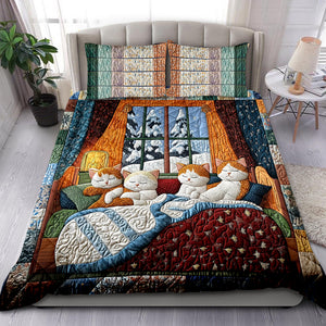 Christmas Gifts For Cat Lovers Quilt Bed Set 02qnqn311024 - Blanket - GoDuckee