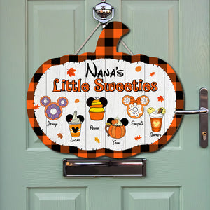 Personalized Halloween Gifts For Grandparents Wood Sign 04katn050824 Little Sweeties - Wood Sign - GoDuckee