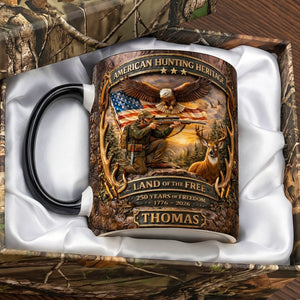 American Hunting Heritage Accent Mug - Personalized Gifts For Hunters 03tyqn060326 - Coffee Mug - GoDuckee
