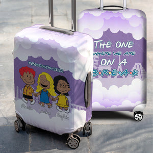 Personalized Gifts For Friends Luggage Cover, Besties Upcoming Trip 03QHLU241224HH - Luggage Covers - GoDuckee