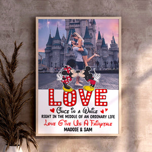 Love Give Us A Fairytale, Custom Couple Photo 01OHTN261223 Canvas Print, Gift For Couple, Valentine's Gifts - Poster & Canvas - GoDuckee
