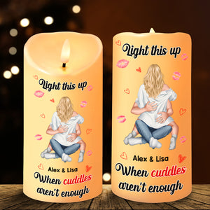 Personalized Gifts For Couple LED Candle Funny Couple 03TOMH161224HH - Led Candle - GoDuckee