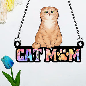 Personalized Gifts For Cat Lover Suncatcher Ornament 042kaqn080724hg - Ornament - GoDuckee