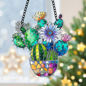 Personalized Gifts For Garden Lover Catus Suncatcher Ornament 35acqn240824 - Ornament - GoDuckee