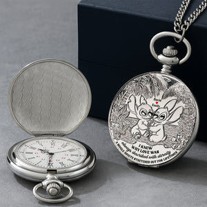 Blue Monster Fans Pocket Watch - Personalized Gifts For Couple 01tgqn210625 - Pocket Watch - GoDuckee