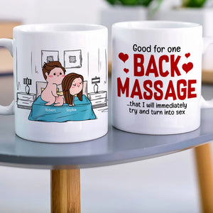 Good For One Back Massage- Gift For Couple-Personalized Wine Tumbler-Funny Couple Wine Tumbler - Coffee Mug - GoDuckee