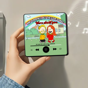 Custom Music Fridge Magnet Gifts For Couple 03totn131224da - Fridge Magnet - GoDuckee