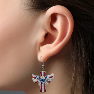 American Cross Earrings - Personalized Gifts For Christian 04tgmg080725 - Earrings - GoDuckee