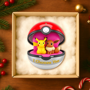 I Choose You Personalized Gifts For Couple Christmas Acrylic Ornament 04natn210825 - Ornament - GoDuckee