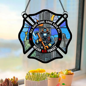 Personalized Gifts For Firefighter Suncatcher Ornament 01qnqn230724 - Ornament - GoDuckee