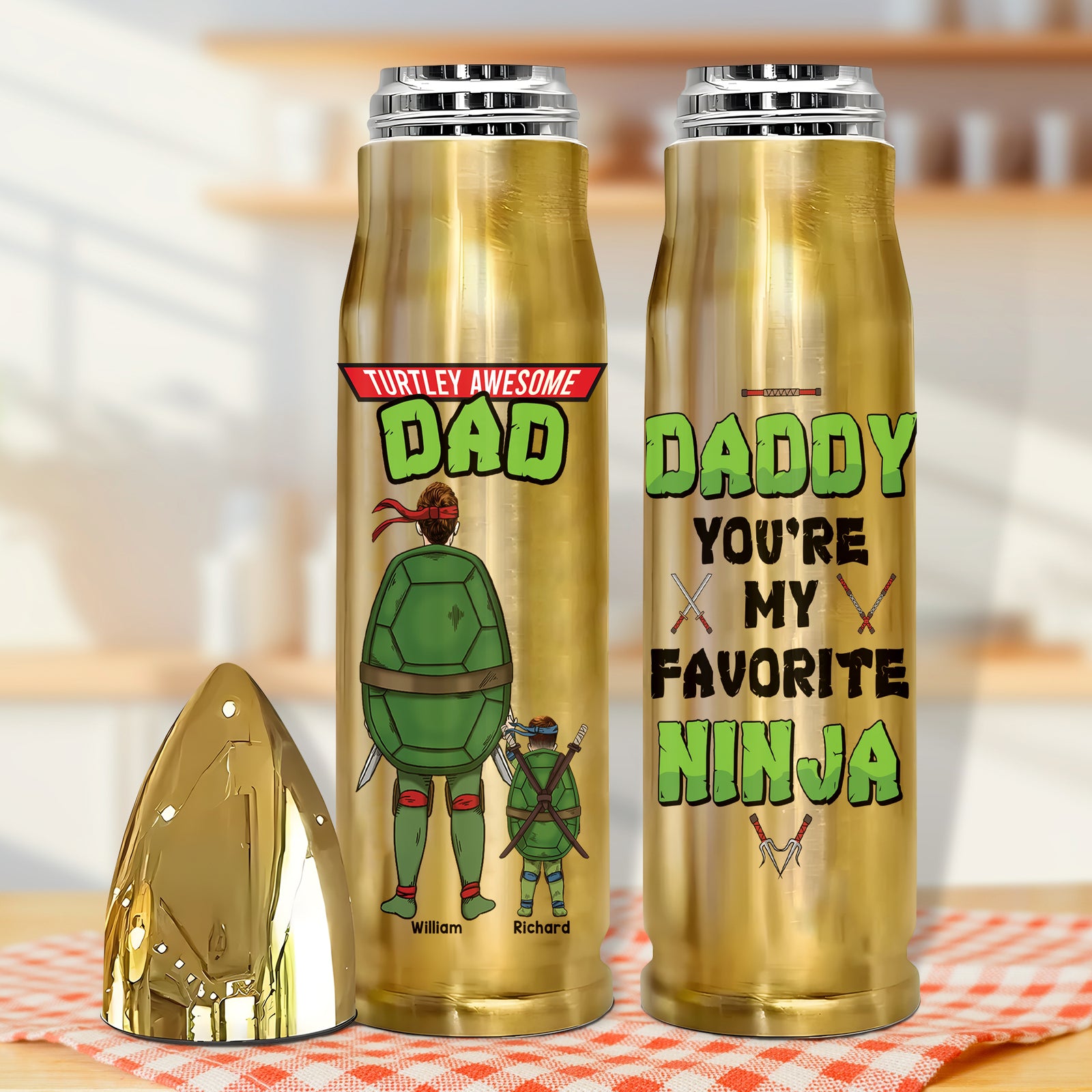 Personalized Gifts For Dad Bullet Tumbler 01KAQN180524HA Father's Day - Tumbler Cups - GoDuckee