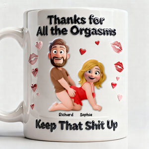 Naughty Couple Coffee Mug - Personalized Gifts For Couple 02naqn060126 - Coffee Mug - GoDuckee