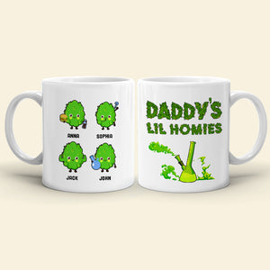 Funny Bud Mug - Daddy's Lil Homies - Personalized Coffee Mug - Gift For Dad - Coffee Mug - GoDuckee