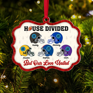 Personalized Gift For Family Christmas Ornament Football Helmet 05HUPU151024 - Ornament - GoDuckee