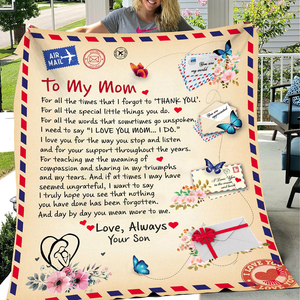 Personalized Christmas Gifts For Mom Blanket 58acxx280824 Letter To Mom - Blanket - GoDuckee