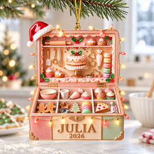 Santa's Favorite Baker Ornament - Personalized Gifts For Bakers 10PGQN141026