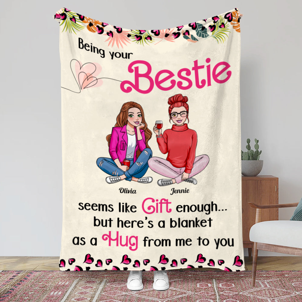 Being Your Bestie, Personalized Blanket, Gift For Besties - Blanket - GoDuckee
