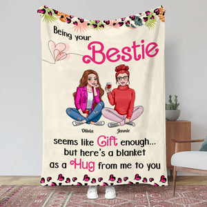 Being Your Bestie, Personalized Blanket, Gift For Besties - Blanket - GoDuckee