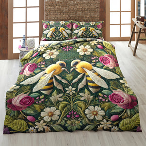 Personalized Gifts For Bee Couple Quilt Bedding Set Special Line 06tgqn100125 - Blanket - GoDuckee