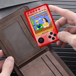 Personalized Gift For Couple Aluminum Wallet Card I Exist Only For You 05TOQN051224PA - Wallet Card - GoDuckee