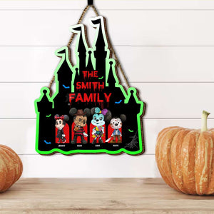 Personalized Gifts For Family Wood Sign Halloween 02XQMH150824 - Wood Sign - GoDuckee