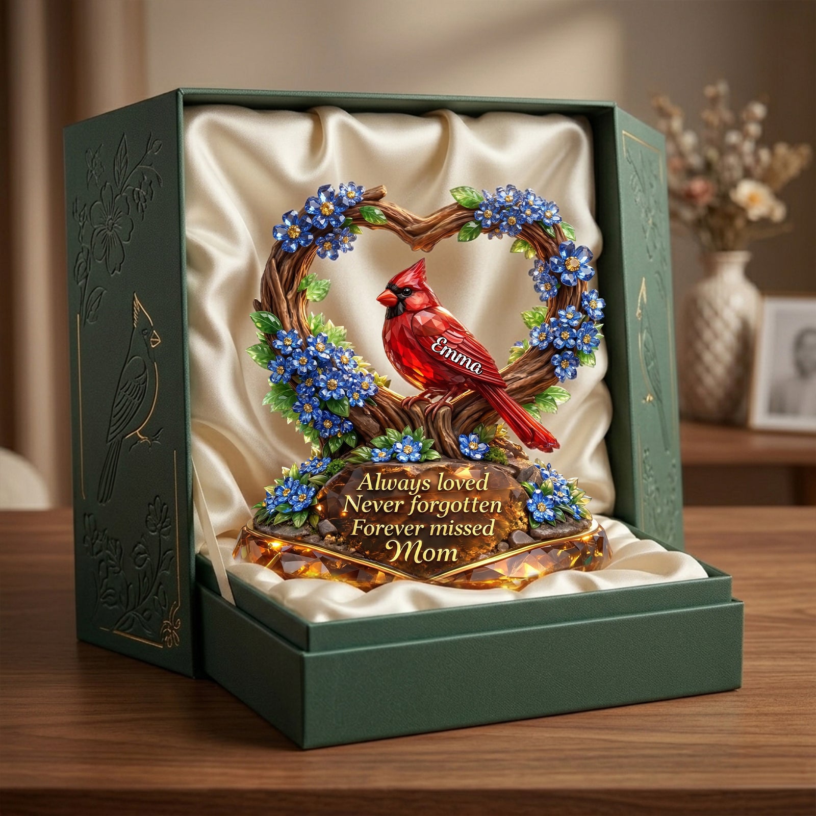 Always Loved Never Forgotten Mom Acrylic Plaque - Personalized Gift For Heaven 03TYLU300326 - Shaped Plaques - GoDuckee