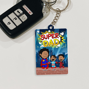 Personalized Gifts For Dad Keychain 04topu200325pa Super Dad - Keychains - GoDuckee