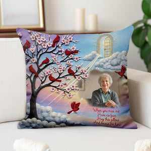 Memorial Square Pillow - Custom Photo Gifts For Heaven 03nalu140625 - Pillow - GoDuckee