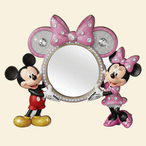 Sweet Couple Wall Hanging Mirror Personalized Gifts For Couple 01PGDT260725 - Mirror - GoDuckee