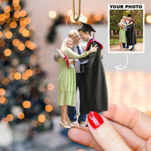 Custom Photo Gifts For Family, Upload Graduation Photo Christmas Ornament 63pgxx290824 - Ornament - GoDuckee