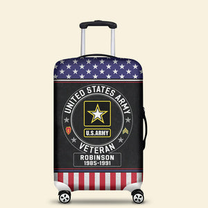 Personalized Gifts For Veteran Luggage Cover 01QHQN050724 - Luggage Covers - GoDuckee