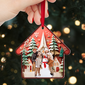 Custom Photo Gifts For Family Christmas Ornament 04xqpu090924 - Ornament - GoDuckee