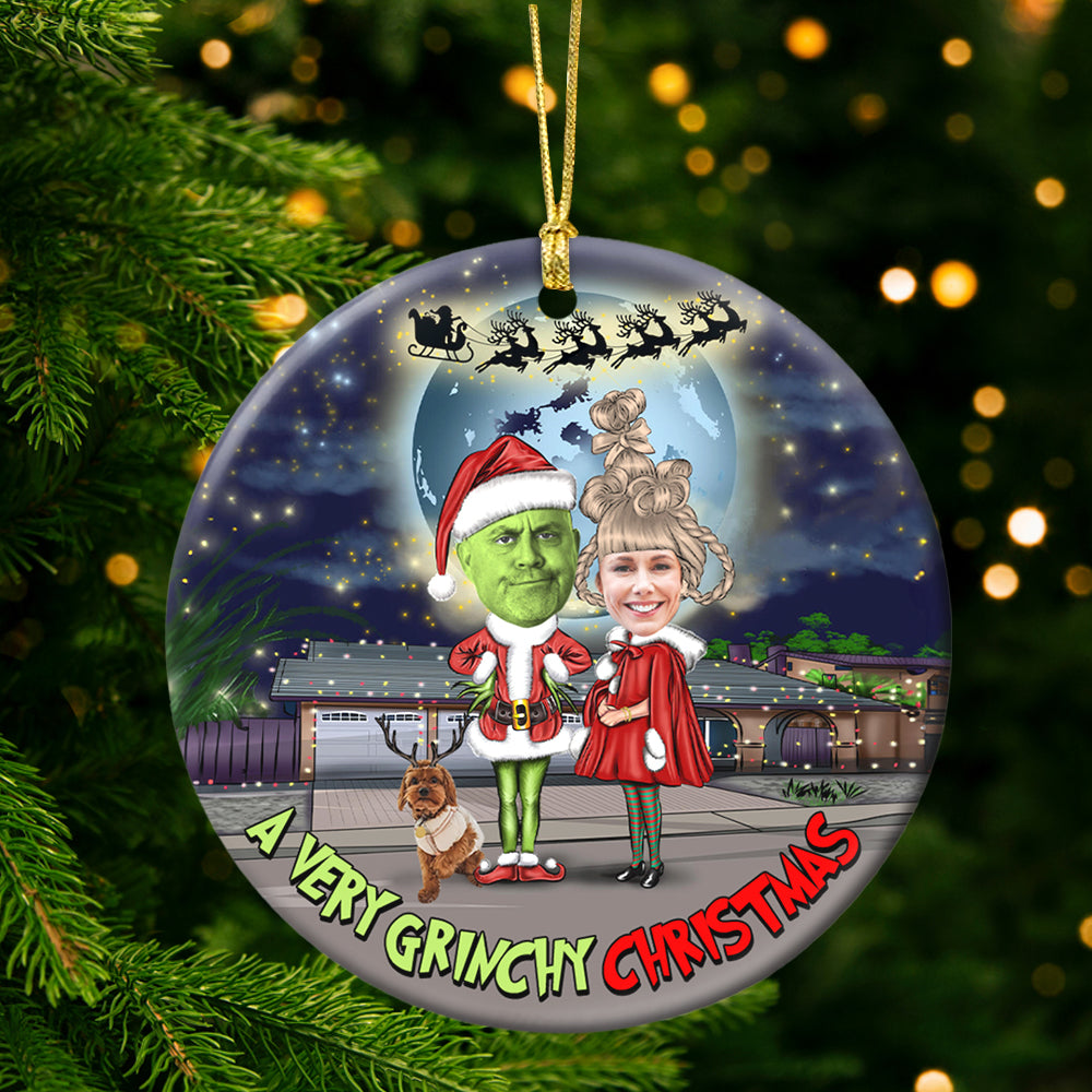 Personalized Gifts For Couple Christmas Ornament, You & Me And The Dog 02qhtn041024 - Ornament - GoDuckee