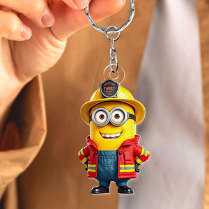 Personalized Gifts For Firefighter Keychain 03TGDT031224 - Keychains - GoDuckee