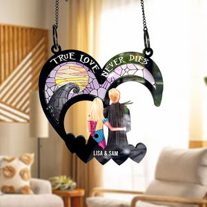 Personalized Gifts For Couple Suncatcher Window Hanging Ornament 02KAMH060624TM - Ornament - GoDuckee