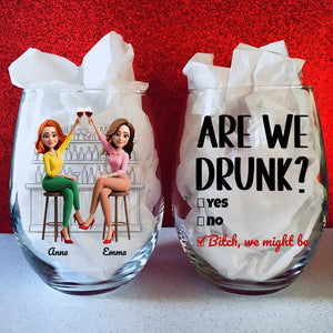Cheers & Chaos Glass Egg Cup Personalized Gifts For Best Friends 02NADT020725 - Glass Egg Cup - GoDuckee