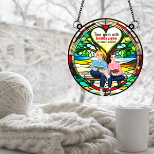 Personalized Gifts For Couple Suncatcher Ornament 01TGLU021024PA - Ornament - GoDuckee