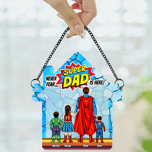 Personalized Gifts For Dad Suncatcher Window Hanging Ornament 02HUDT020524PA Father's Day - Ornaments - GoDuckee