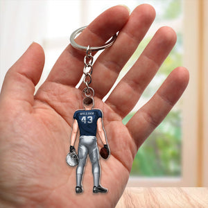 Personalized Gifts For Football Player Keychain 02acqn111224tm - Keychains - GoDuckee