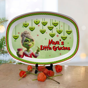 Personalized Gifts For Grandma Christmas Resin Plate 04XQLU161024 - Plates - GoDuckee