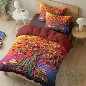Reading Book Quilt Bed Set - Gifts For Book Lovers 07hupu040625 - Blanket - GoDuckee