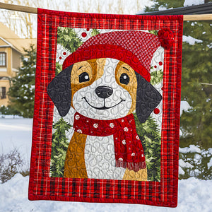 Beagle Dog Christmas Quilt Bed Set Gifts For Dog Lovers 03HUDT051124 - Blanket - GoDuckee