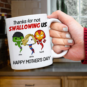 Personalized Gifts For Mom Coffee Mug Not Swallowing Us 02nahn150324 - Coffee Mugs - GoDuckee