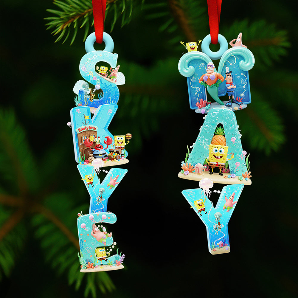 Undersea Alphabet Ornament Personalized Christmas Gifts 01PADT301025-Homacus