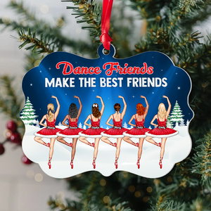 Personalized Gifts For Best Friends Christmas Ornament Dance Friends 02napu251124 - Ornament - GoDuckee