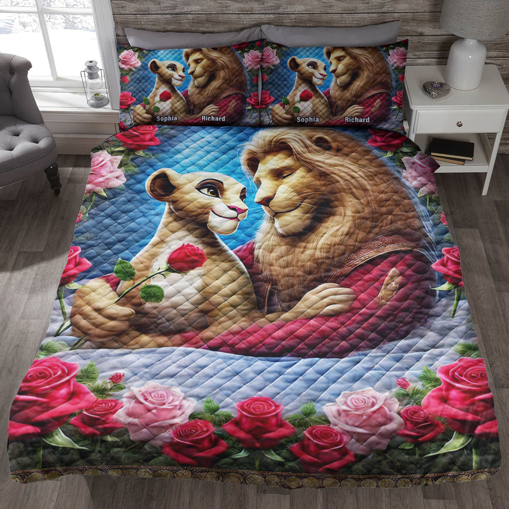 Personalized Gifts For Couple Quilt Bedding Set Special Line 04ohqn100125 - Blanket - GoDuckee