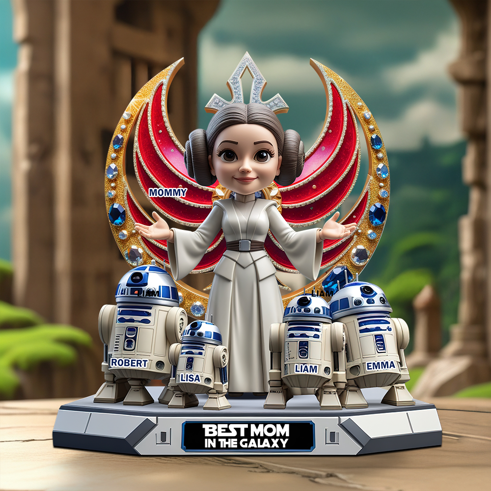 Personalized Gifts For Mom Acrylic Plaque, Best Mom In The Galaxy 03XQPU160425 - Shaped Plaques - GoDuckee