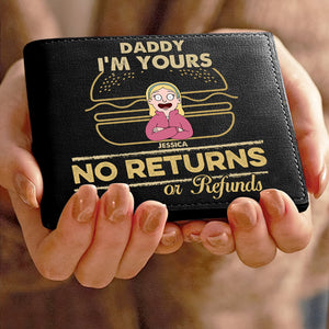 Personalized Gifts For Dad Leather Wallet 02TGDT311224HG No Returns Or Refunds - Leather Wallet - GoDuckee
